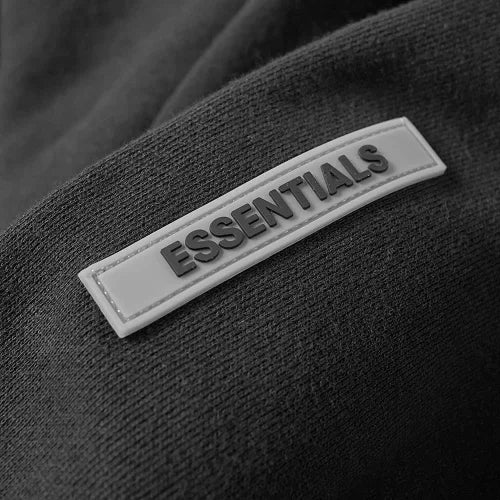 Fear of God Essentials Hoodie Applique Logo 'Stretch Limo Black'