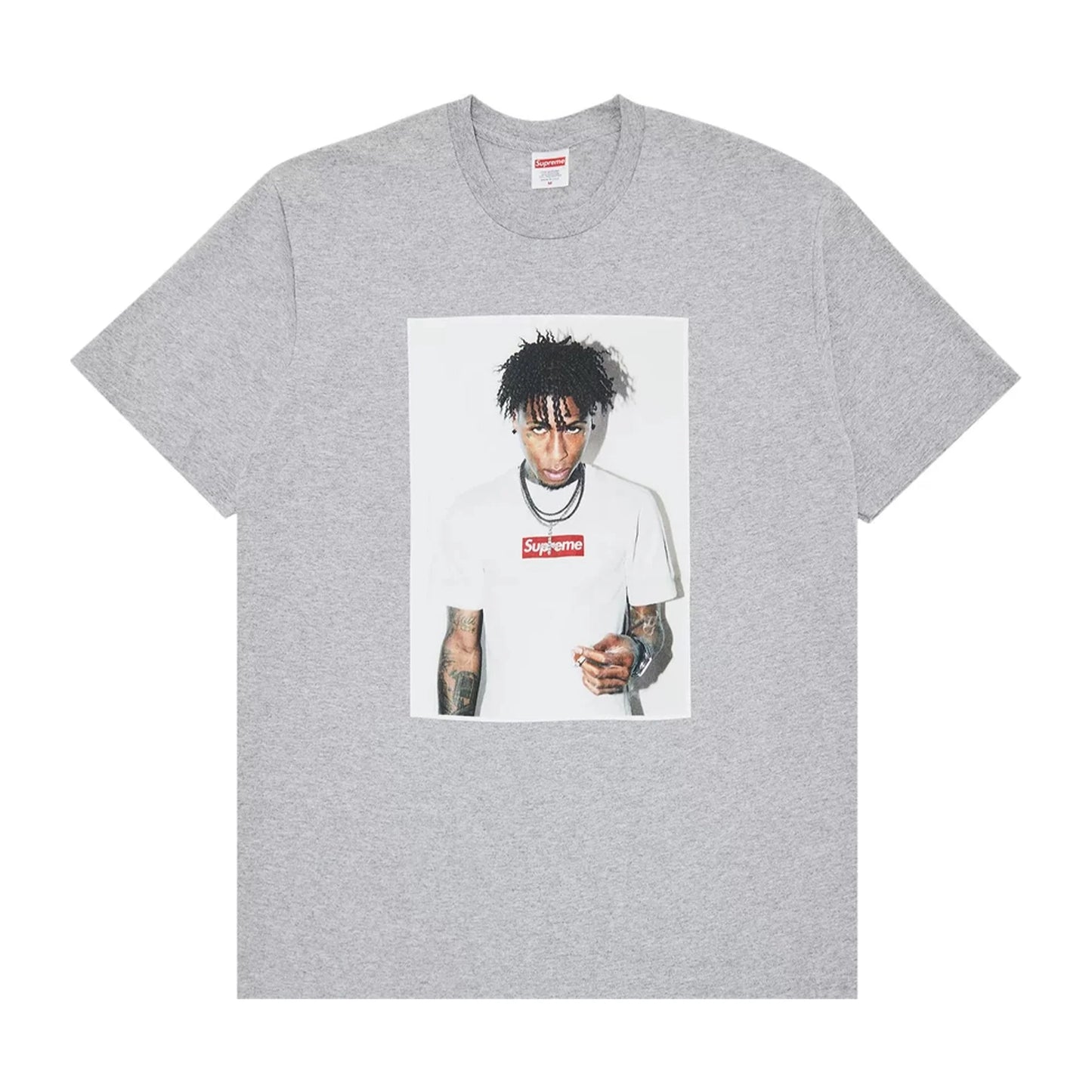 Supreme x NBA YoungBoy Tee Heather Grey