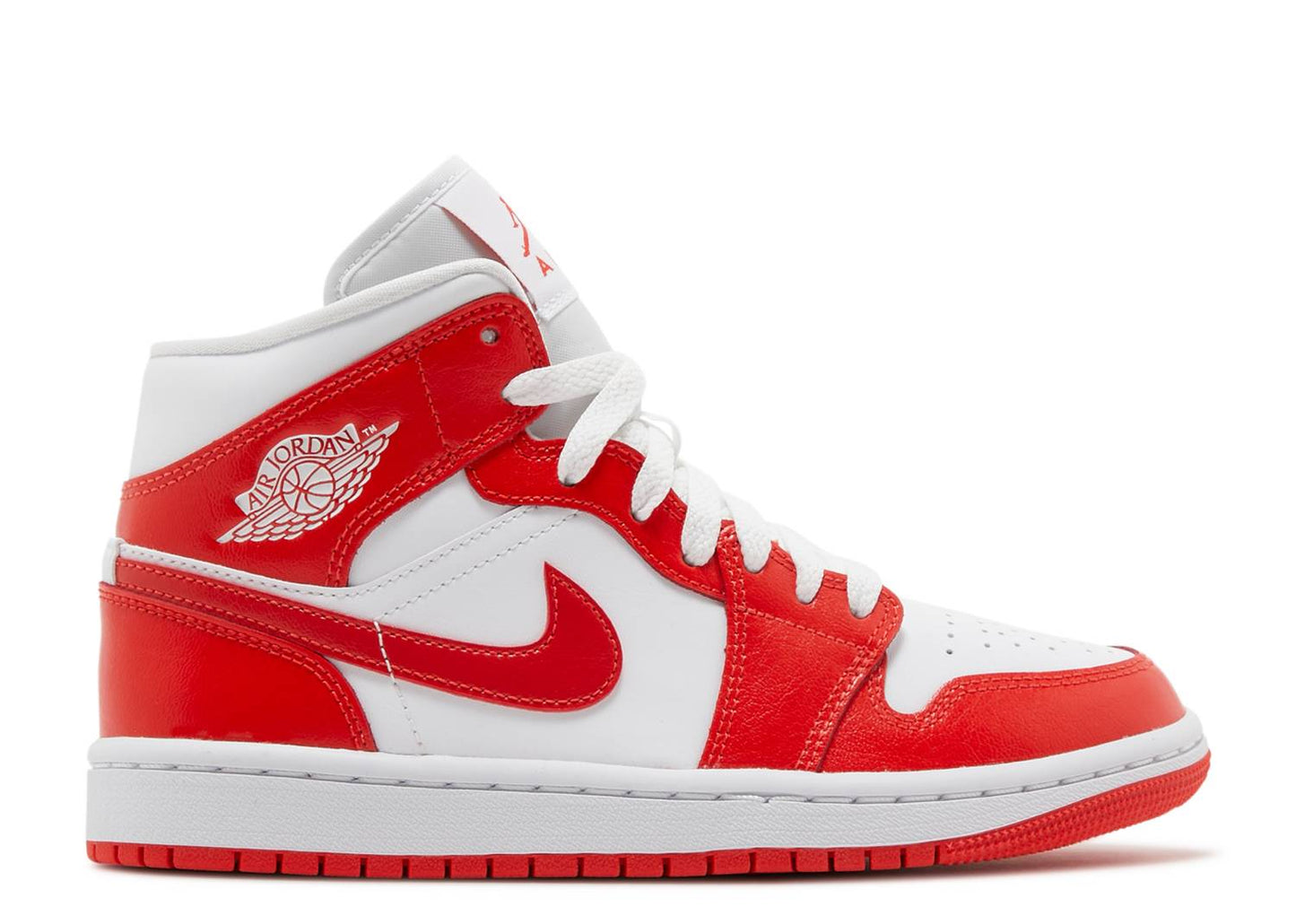 Air Jordan 1 Mid Syracuse Habanero Red (W)