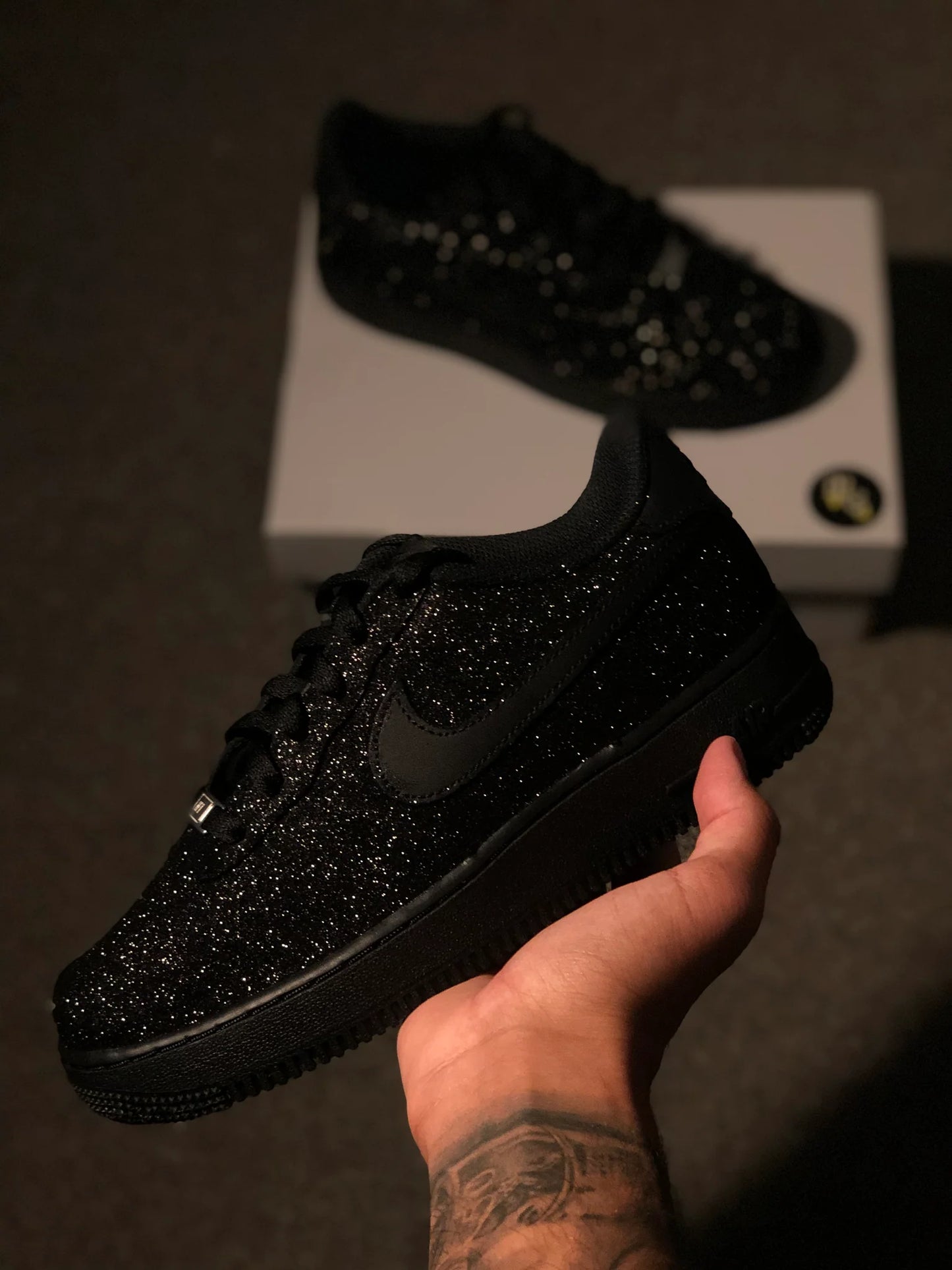 Air Force 1 Black Glitter
