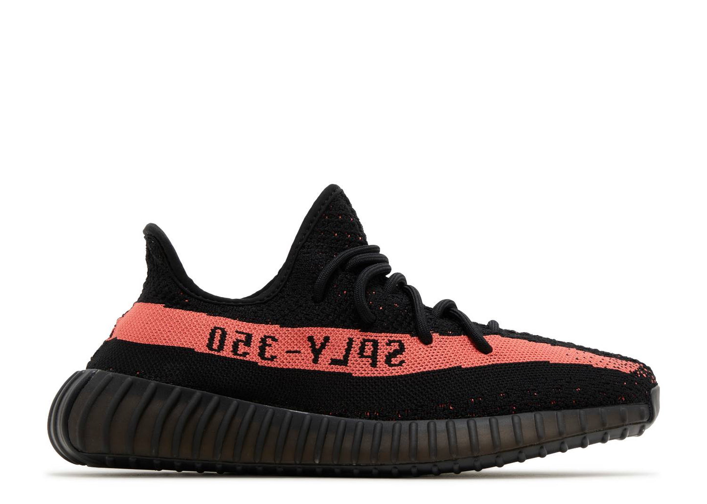 Yeezy 350 V2 Core Black Red Stripe
