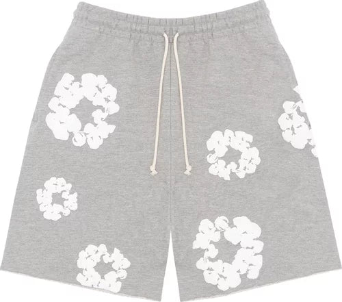 Denim Tears The Cotton Wreath Shorts 'Grey'