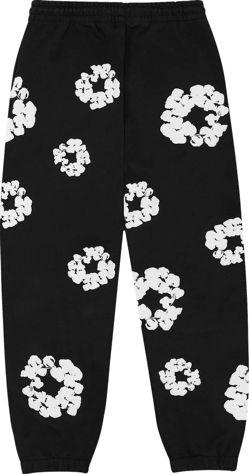 Denim Tears The Cotton Wreath Sweatpants 'Black'