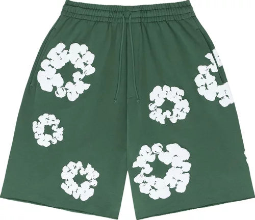 Denim Tears The Cotton Wreath Shorts 'Green'