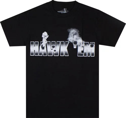 Vlone x Pop Smoke Hawk Em' Tee 'Black'