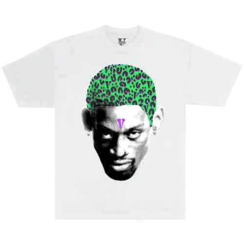 Vlone x Rodman Cheetah Hair T-Shirt 'White'