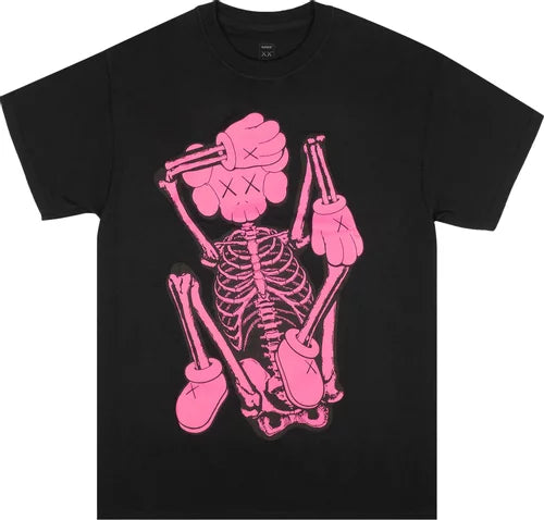 KAWS Skeleton New Fiction Bone T-Shirt 'Black'