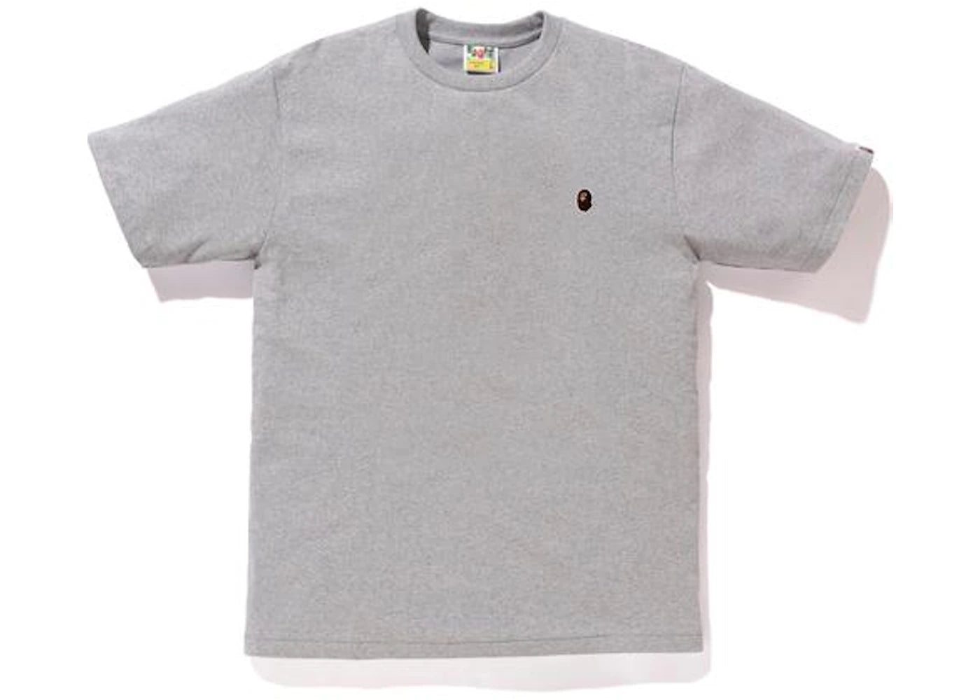 Bape Ape Head One Point Gray Tee