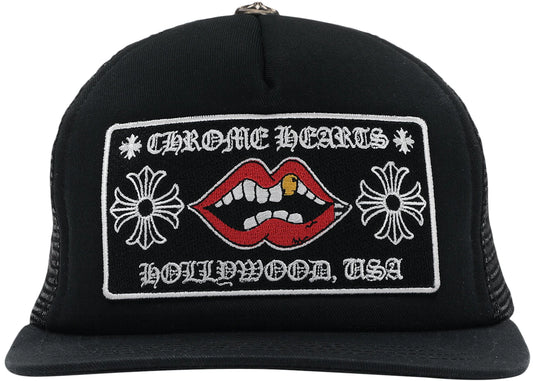 Chrome Hearts Chomper Hollywood Trucker Hat Black