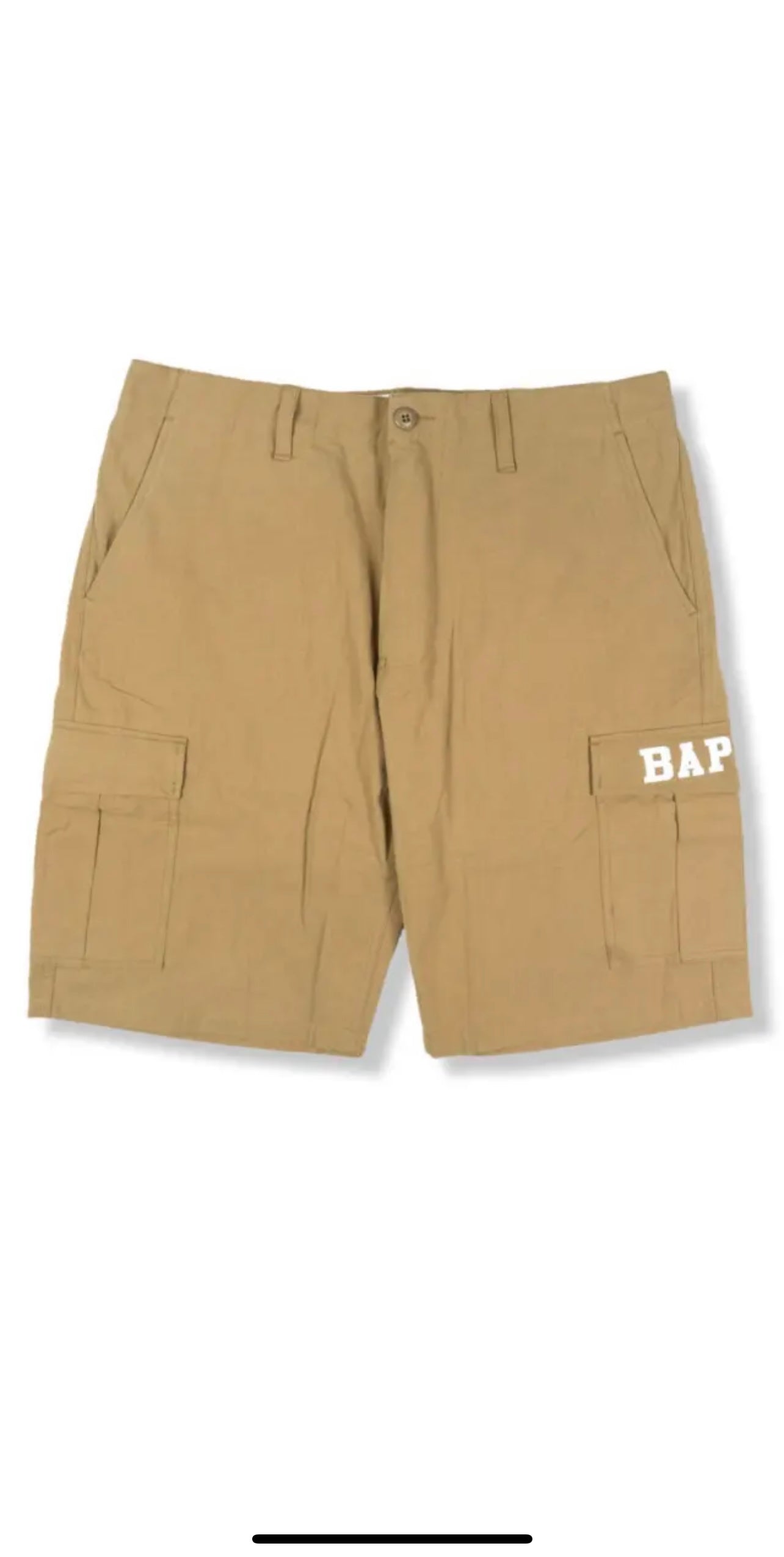 Bape A BATHING APE Go Skate Khaki Brown Tan Cargo Work Shorts