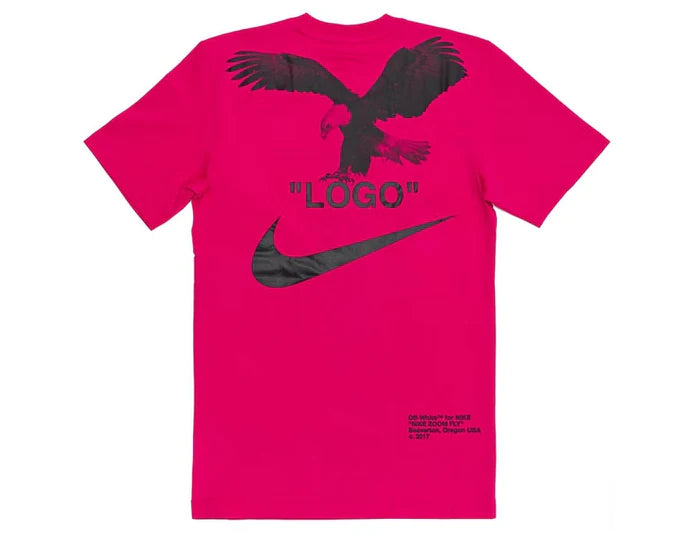 Off-White x Nike NRG A6 Pink Rush Black Tee