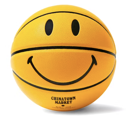 Chinatown Market Smiley Basketball Yellow