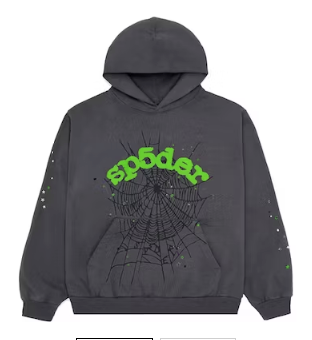 Sp5der Wait Web Hoodie 'Slate Grey'