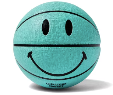 Chinatown Market Breakfast Smiley Basketball Turquoise