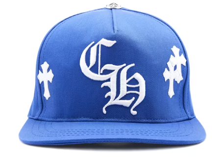 Chrome Hearts Cross Patch Baseball Hat Blue