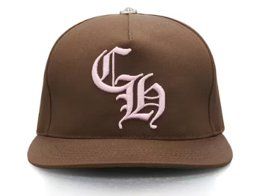 Chrome Hearts CH Baseball Hat Brown/Pink