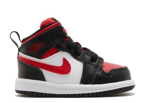 Air Jordan 1 Mid Black Fire Red (TD)