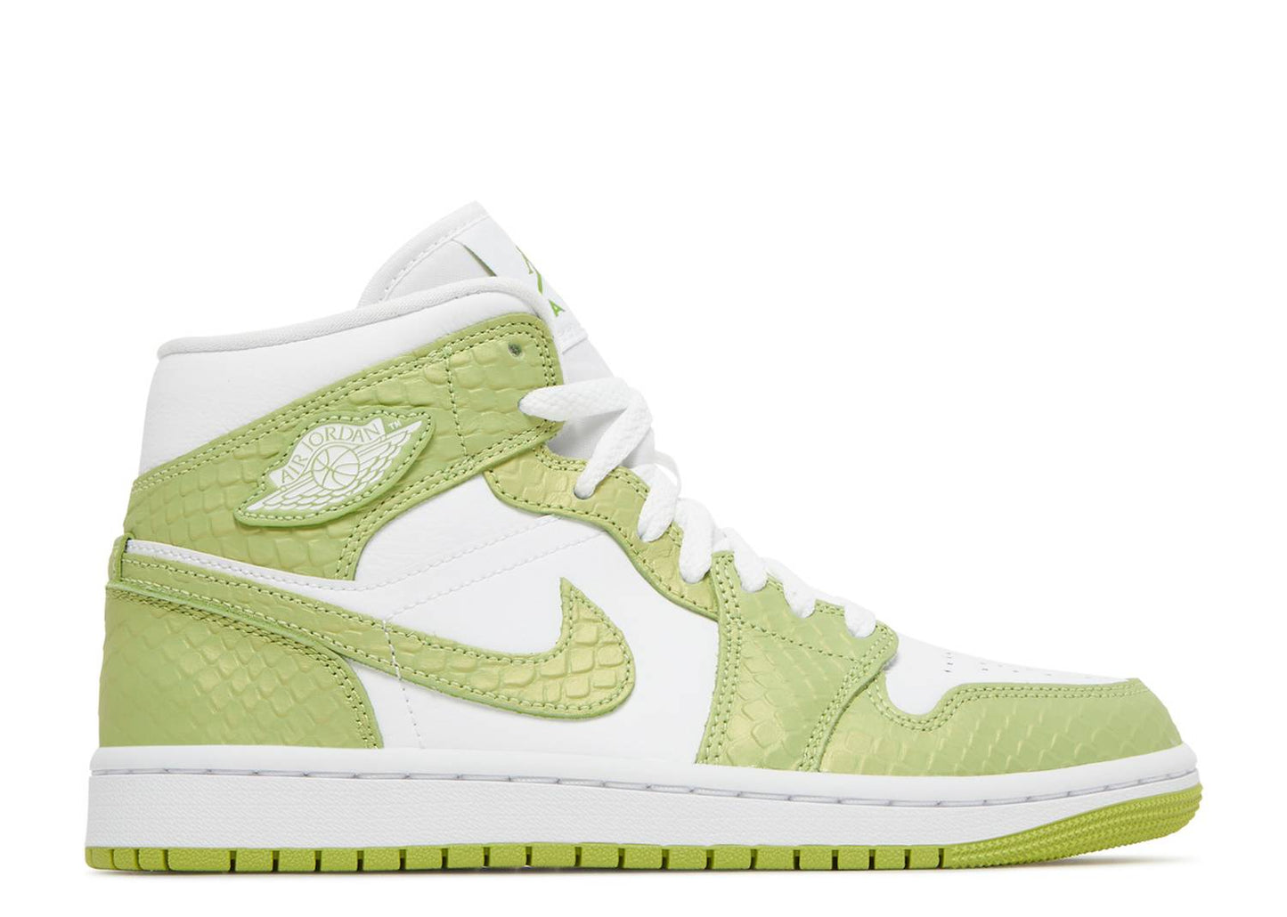 Air Jordan 1 Mid SE Green Python (W)