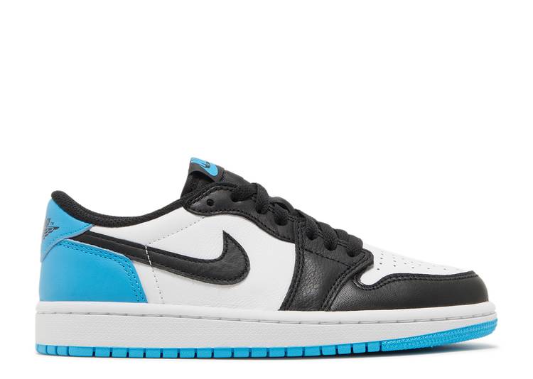 Air Jordan 1 Retro Low Black Dark Powder Blue UNC (W)