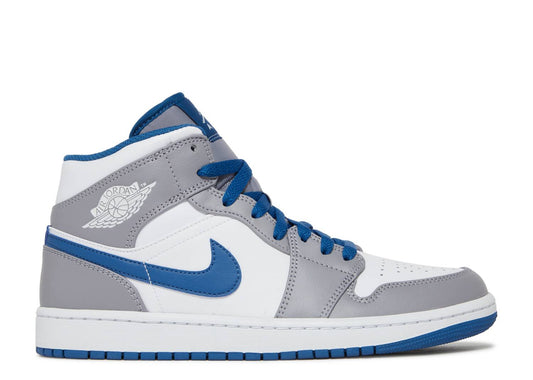 Air Jordan 1 Mid Cement True Blue