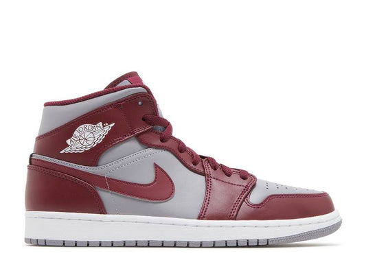 Air Jordan 1 Mid Cherrywood Team Red