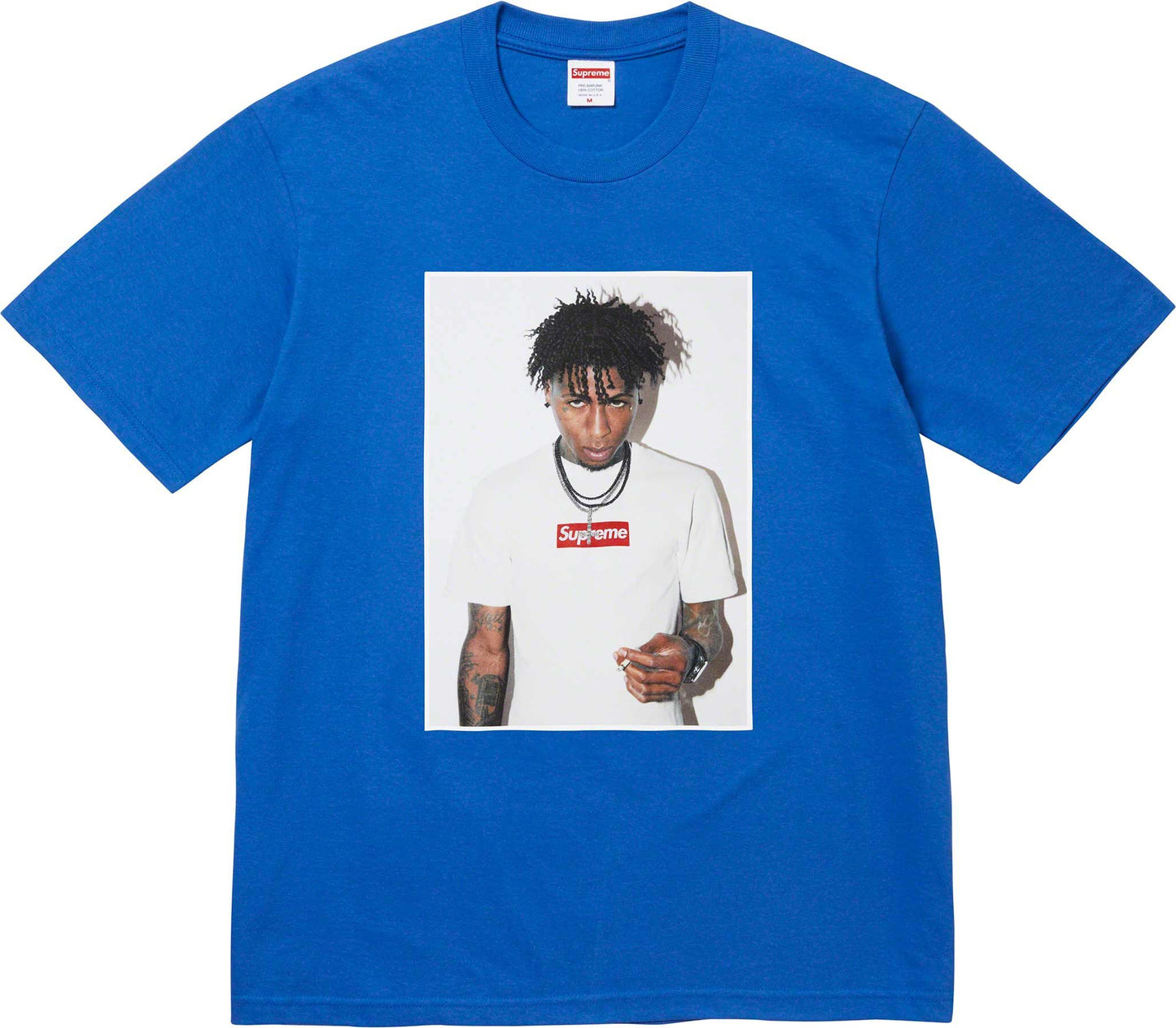 Supreme x NBA YoungBoy Tee Royal Blue