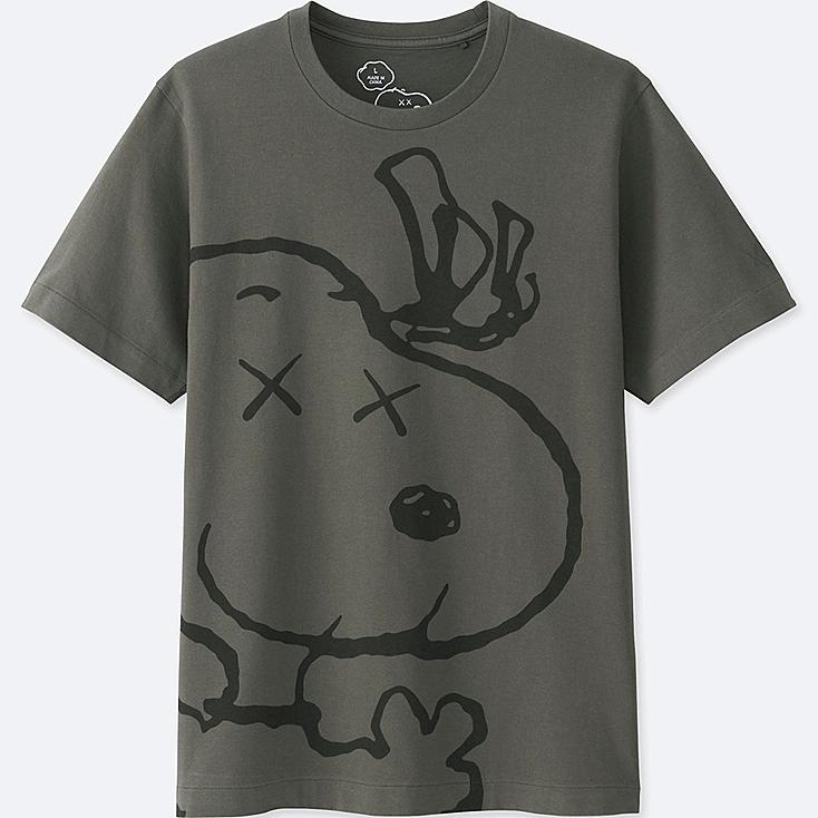 KAWS x Uniqlo x Peanuts Snoopy Face Tee Gray