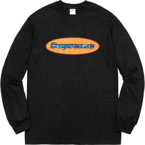 Supreme Ripple Long Sleeve Tee Black