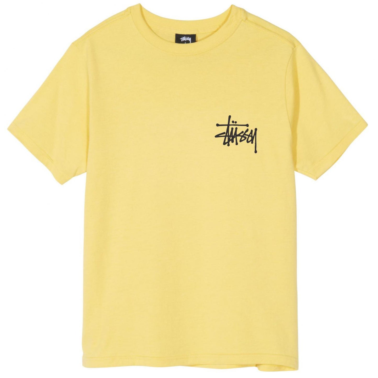 Stussy Logo Basic Womens Tee Yellow